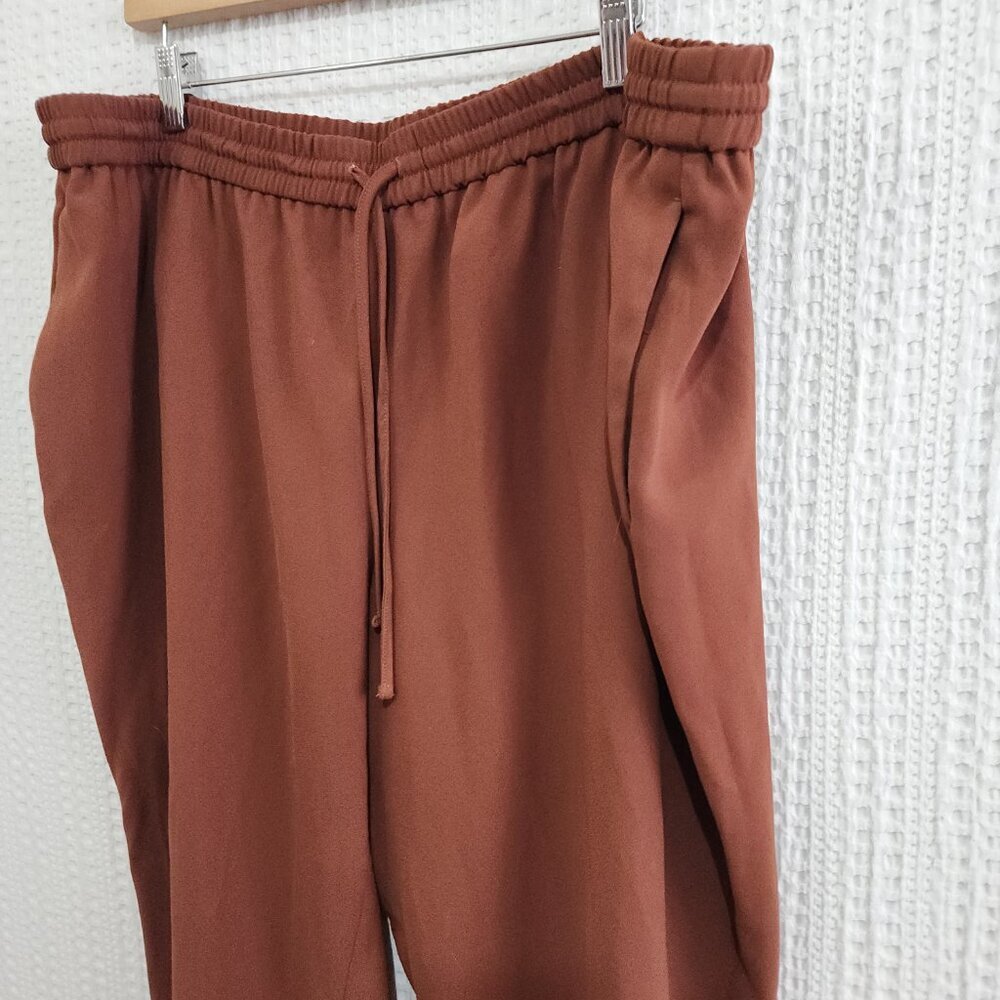 Express Midrise Brown Jogger Pants Women's Plus Size 2X - Picture 9 of 12